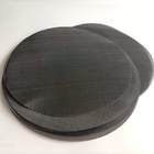 Single Layer 10-80 mesh Black Wire Mesh Filter Discs For Rubber Oil Industry